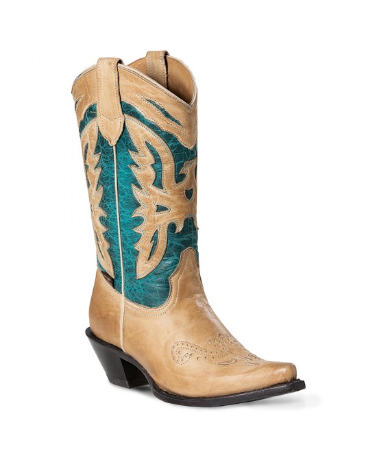 Womens teal cowboy shops boots